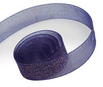 Navy - Sparkle Sheer Ribbon - 5/8" x 100 Yards