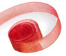 Red - Sparkle Sheer Ribbon - 5/8" x 100 Yards