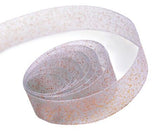 Grey - Sparkle Sheer Ribbon - 5/8" x 100 Yards