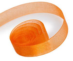 Orange - Sparkle Sheer Ribbon - 5/8" x 100 Yards