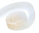 White - Sparkle Sheer Ribbon - 5/8" x 100 Yards