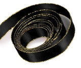 Black - Double Face Satin Ribbon - 5/8" x 100 Yards