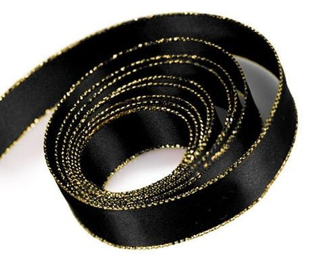 Black - Double Face Satin Ribbon - 5/8" x 100 Yards