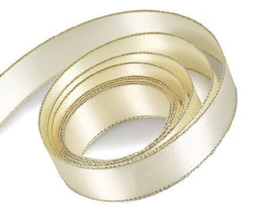 Ivory - Double Face Satin Ribbon - 3/8" x 100 Yards
