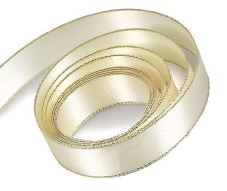 Ivory - Double Face Satin Ribbon - 3/8" x 100 Yards