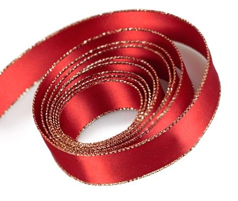 Red - Double Face Satin Ribbon - 3/8" x 100 Yards