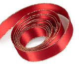 Red - Double Face Satin Ribbon - 3/8" x 100 Yards