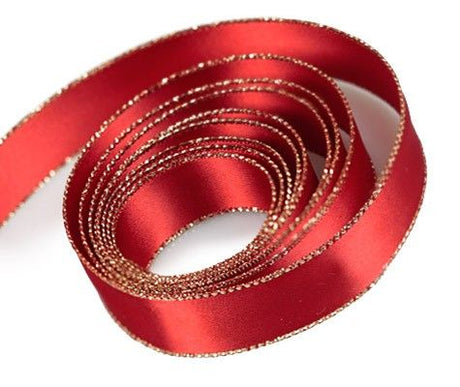 Red - Double Face Satin Ribbon - 3/8" x 100 Yards