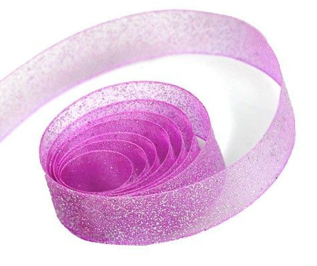 Azalea - Sparkle Sheer Ribbon - 7/8" x 100 Yards
