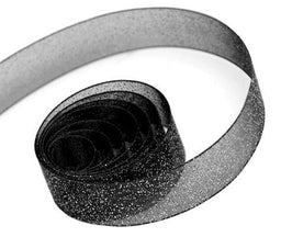 Black - Sparkle Sheer Ribbon - 1-1/2" x 100 Yards