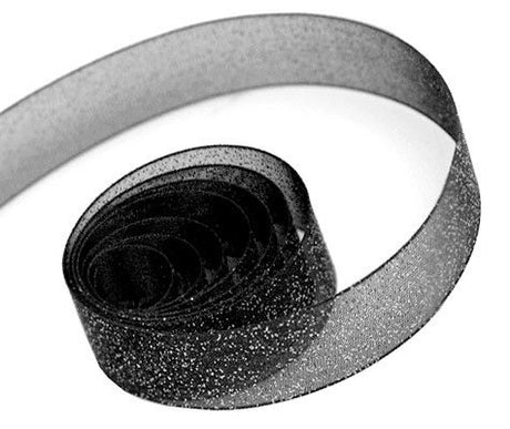 Black - Sparkle Sheer Ribbon - 1-1/2" x 100 Yards