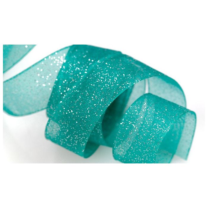 Silver Sparkle Sheer Ribbon