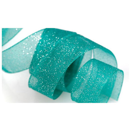 Silver Sparkle Sheer Ribbon