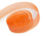Orange - Sparkle Sheer Ribbon - 1-1/2" x 100 Yards