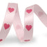 String of Hearts - Pink - Valentine Ribbon - 1/4" x 25 Yards