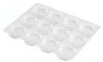 Clear - Oreo / Macaron Tray - (12Pc.) 6-5/8 x 8-3/4 x 1/2"