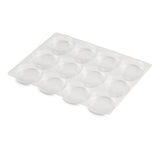 Clear - Oreo / Macaron Tray - (12Pc.) 6-5/8 x 8-3/4 x 1/2" - Sample/1