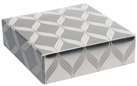 Champagne Swirl - Candy Box Lid - (3 oz) 3-11/16 x 3-11/16 x 1-1/8"