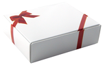 Holiday Bow - Die Cut Candy Box - (1/4 lb) 4-9/16 x 3-9/16 x 1-1/4"