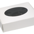 White Window - Oval - Die Cut Candy Box - (1/4 lb) 4-9/16 x 3-9/16 x 1-1/4"