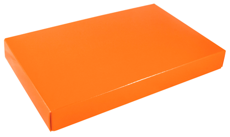 Tangerine - Candy Box Lid - (1 lb) 9-5/8 x 6-1/8 x 1-1/8"