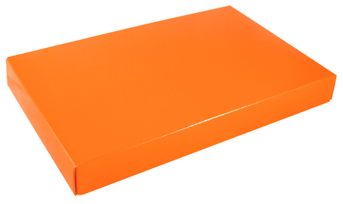 Tangerine - Candy Box Lid - (1 lb) 9-5/8 x 6-1/8 x 1-1/8"
