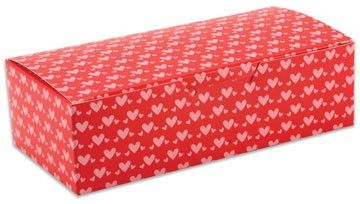 Little Hearts - Folding Candy Box - (1/4 lb) 4-1/2 x 2-5/16 x 1-1/8"