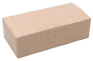 Pink Linen - Folding Candy Box - (1 lb) 7 x 3-3/8 x 2"
