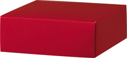 Red Lid - Gift Box Lid - 4 x 4 x 1-1/2"