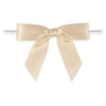 Cream - Bow with Twist Tie - 2-3/4" Width Bow - 4" Twist Tie