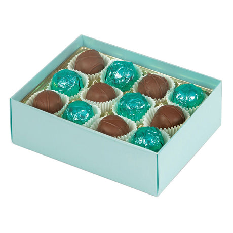Blue - Macaron Box Base - Base (2 Layer - 24 Pc.) 6-3/8 x 4-3/4 x 2"