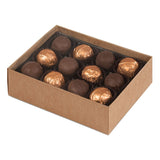 Kraft - Candy Box Base - Base (2 Layer - 24 Pc.) 6-3/8 x 4-3/4 x 2"