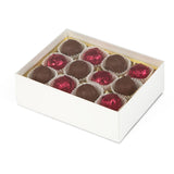 White - Macaron Box Base - Base (2 Layer - 24 Pc.) 6-3/8 x 4-3/4 x 2"