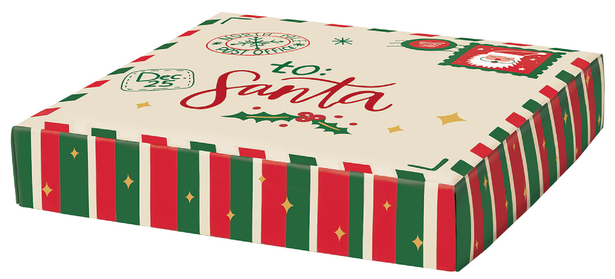 Letters to Santa - Gift Box Lid - 8 x 8 x 1-1/2"