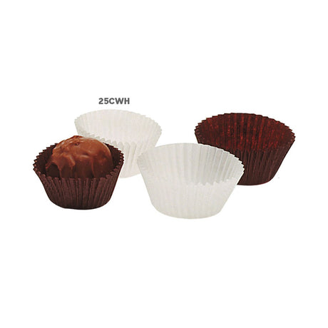 White - Candy Cups - 1-1/8" (Dia) x 13/16" (H)