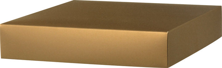 Gold Metallic Lid - Gift Box Lid - 10 x 10 x 2"