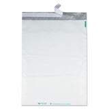 Quality Park Redi-Strip Poly Mailer, #6, Square Flap, Redi-Strip Adhesive Closure, 14 x 19, White, 100/Pack