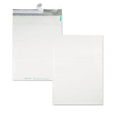 Quality Park Redi-Strip Poly Mailer, #6, Square Flap, Redi-Strip Adhesive Closure, 14 x 19, White, 100/Pack