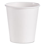 Dart Single-Sided Poly Paper Hot Cups, 10 oz, White, 1,000/Carton