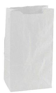 White - Pharmacy Bag - 3-1/2 x 2 x 10-1/4"