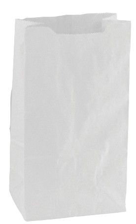 White - Pharmacy Bag - 5 x 2 x 12"