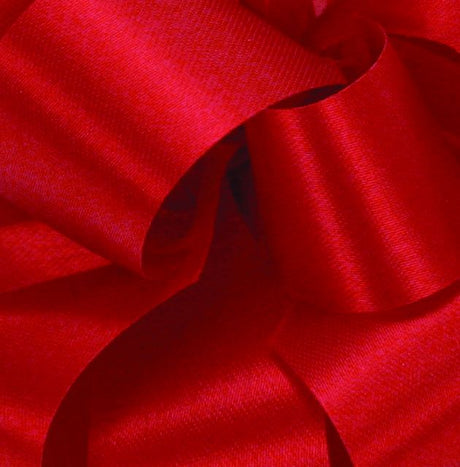 Holiday Red - Satin Acetate Ribbon - 7/8" x 100 Yards
