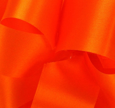 Orange - Satin Acetate Ribbon - 7/8" x 100 Yards