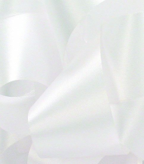 White - Satin Acetate Ribbon - 7/8" x 100 Yards
