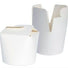 White - Mini Pasta Box - (8 oz) 2.75 (Dia) x 2.6" H