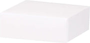 White Lid - Gift Box Lid - 4 x 4 x 1-1/2"