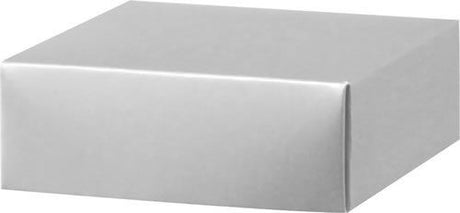Silver Metallic Lid - Gift Box Lid - 4 x 4 x 1-1/2"