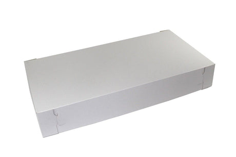 White - 2 Pc. Cake Box - 23 x 12 x 3-1/2"