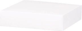 White Lid - Gift Box Lid - 6 x 6 x 1-1/2"