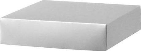 Silver Metallic Lid - Gift Box Lid - 6 x 6 x 1-1/2"